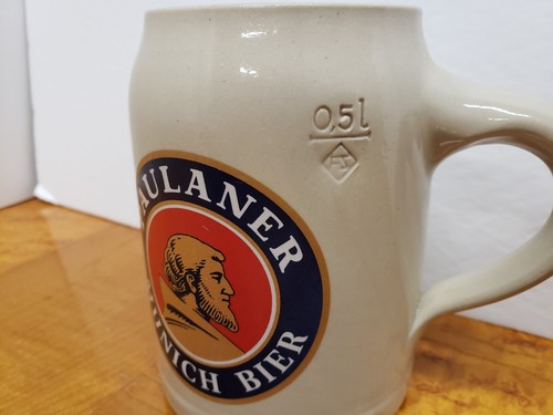 Beer Mug Breckenridge, CO Ski Oktoberfest 1/2 Liter Paulaner Munchen EXCELLENT - Picture 3 of 8