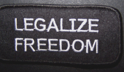 #0137  LEGALIZE FREEDOM:    M/C Vest Patch        Free S&H AVAILABLE
