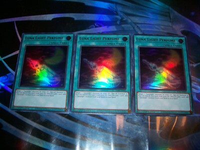 3x Luna Light Perfume 1st Edition Ultra Rare RA04-EN090 Yu-Gi-Oh