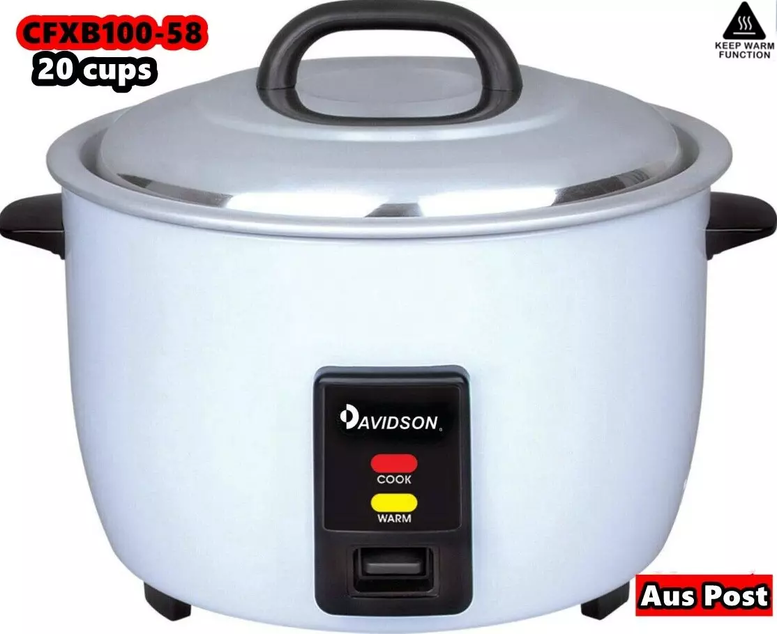 Easy Rice Cooker - Stainless Steel Inner Pot - Keep Warm - 20 Cups