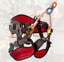 Climbing Half Body Harness Rope Arborist Saddle Tree Bridge Caving Rescue