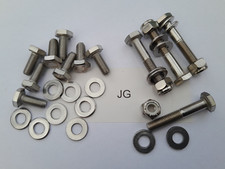 SUNBEAM ALPINE (TIGER) EDELSTAHL SITZSCHIENE BEFESTIGUNGSSET 12er SET