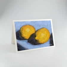 Pair of Lemons - A5 High Quality 312gsm Blank Greetings Cards