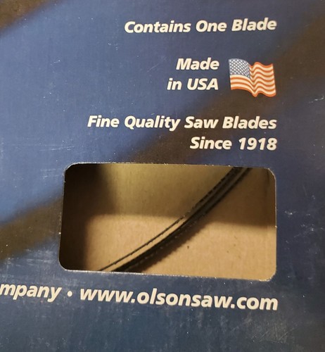 Olson Flex Back Band Saw Blade - 92-1/2 Inch Length, 1/4 Inch Width, 6 TPI - Tradesman Series