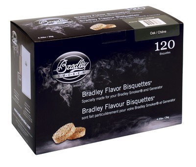 Bisquettes for Grilling and BBQ, Oak Blend, 120 Pack
