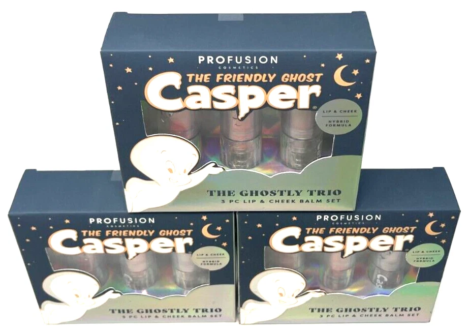 (3) Profusion Casper The Friendly Ghost Ghostly Trio Sealed Lip & Cheek Balm - Image 2 of 3