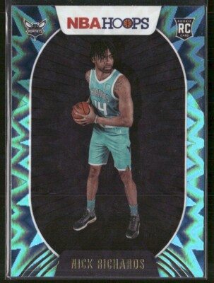 2020-21 Panini NBA Hoops Teal Explosion Nick Richards #222 RC Charlotte Hornets