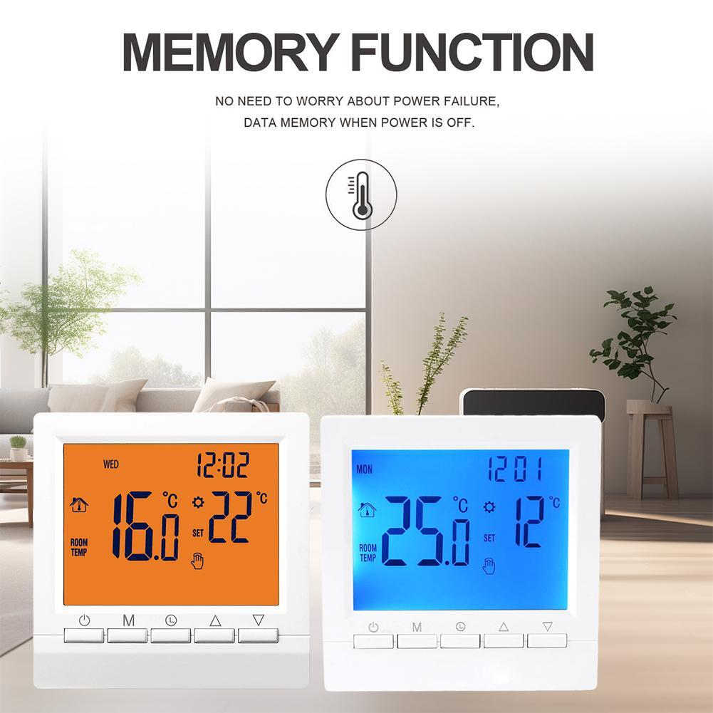 1xDigital Smart Thermostat Water Gas Boiler Room Heating Temperature R8V5-image