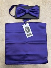  39.95 Zenali Purple  Bow tie In Handkerchief