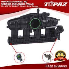 Intake Manifold w/ Sensor &Solenoid Valve For VW CC Tiguan 2009-2017 06J133201BH