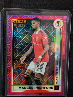 Marcus Rashford Merlin Chrome Pink Mojo Refractor /250 Man United