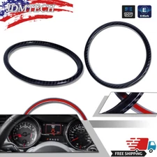 Carbon Fiber Interior Dashboard Cover Trim Ring Decor For Ford Mustang 2015-2020