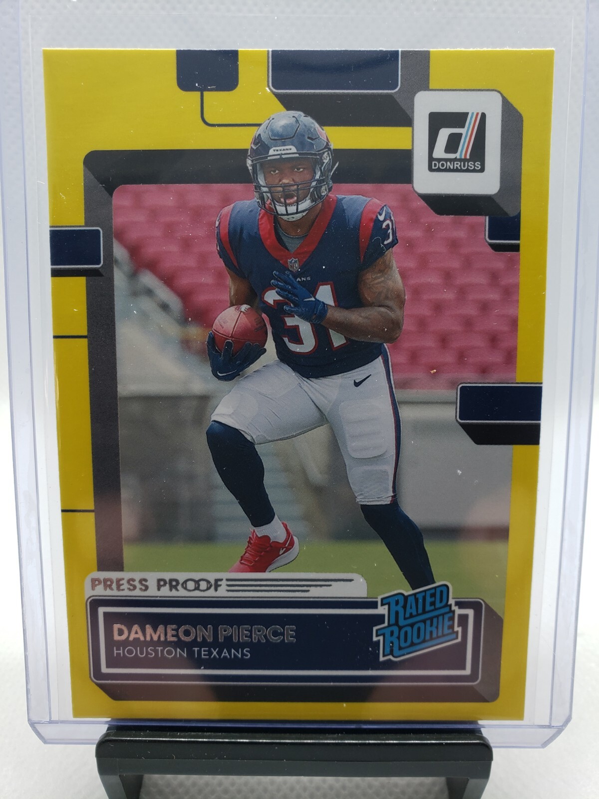 2022 Donruss Press Proof Yellow Parallel Dameon Pierce Rated Rookie #340
