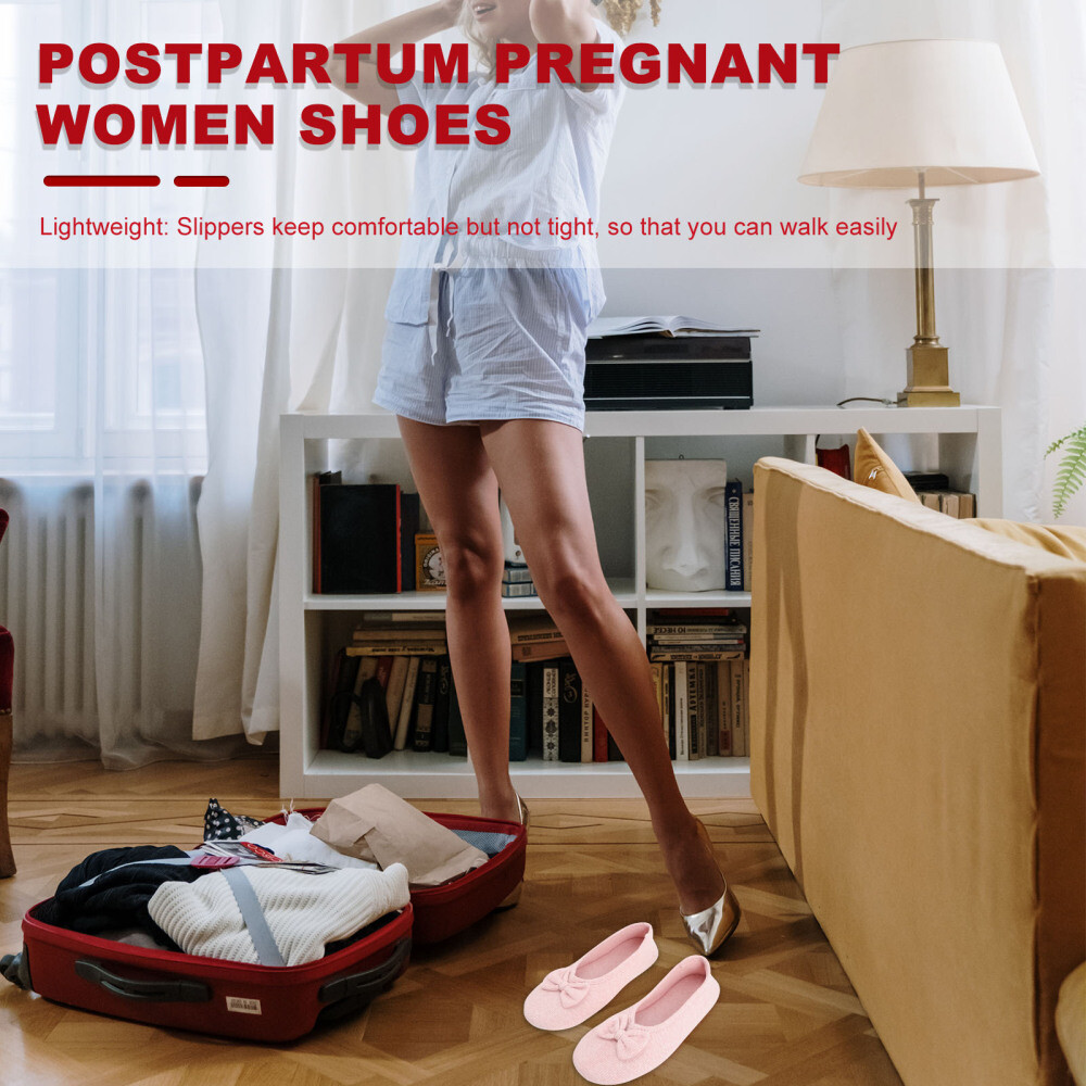 SAOLA 2 Paia Scarpe Premaman Sottili Suola Morbida Donna Casa Ciabatte per Cotone