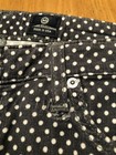 AG ADRIANO GOLDSCHMIED THE STEVIE ANKLE GREY/WHITE POLKADOT JEANS 31 X 27 EUC — photo 10