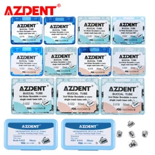 AZDENT Dental Orthodontic Buccal Tubes 1st 2nd Molar Tube MBT Roth.022 /018