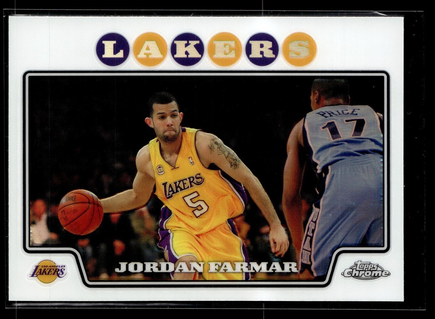 Jordan Farmar #71 Basketball Cards 2008 Topps Chrome trading card — raw and PSA graded price guide