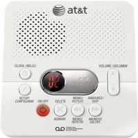 Digital Answering System Machine With Time And Day Stamp Color White By At&t Digital Answering System Machine With Time And Day Stamp Color White By At&t