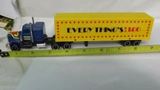 Semi Truck & Trailer "EveryThing's A $1.00" 9 Inches Long 