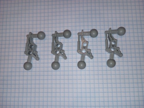 4 Light Gray Lego 32173 Star Wars Mindstorms Bionicle 4 pc leg arm Technic ball - Picture 22 of 24