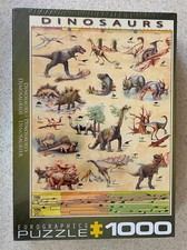 DINOSAURS Eurographics -- 1000 Piece Jigsaw Puzzle -- Sealed / New