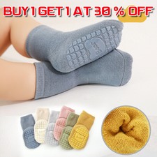 Baby Kids Warm Winter Socks Anti-slip Infant Toddler Thermal Cotton Sock
