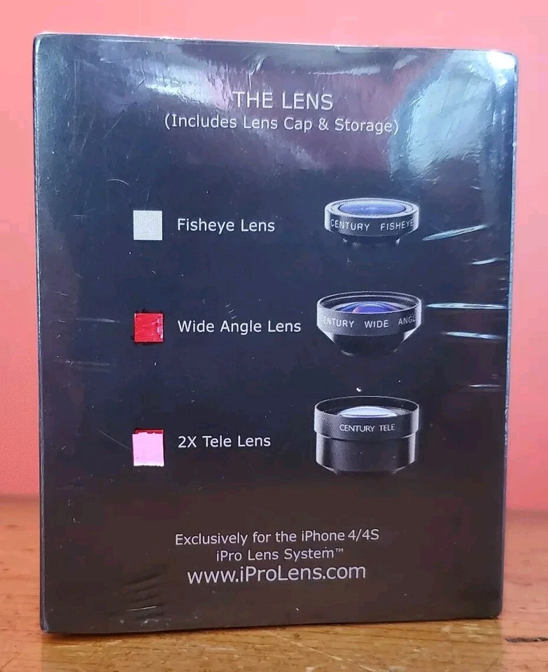 iPro Wide Angle Lens System for iPhone 4/4S 0IP-WA00-00 NEW Factory Sealed Box - Image 4 of 4