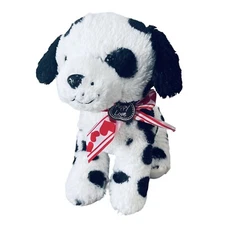  Dalmatian Plush Puppy Dog Hugfun Realistic   Stuffed Animal Hearts Love 15” Toy