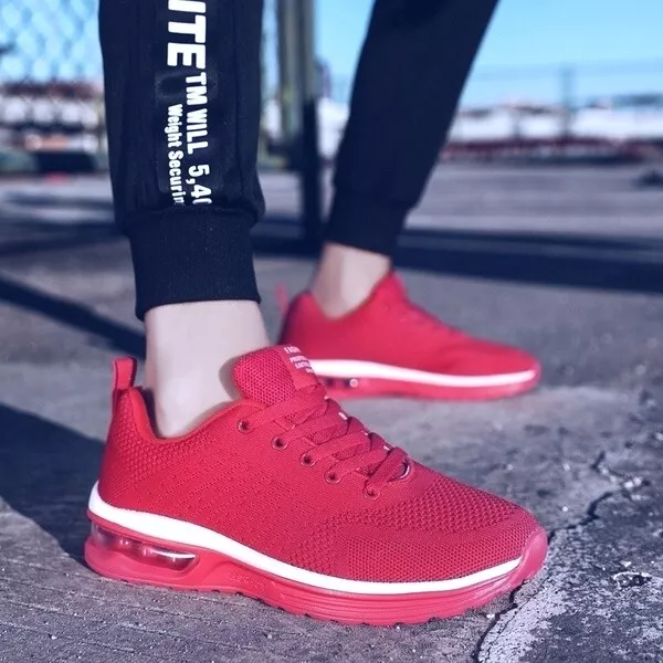 Air sports shoes red colour sale