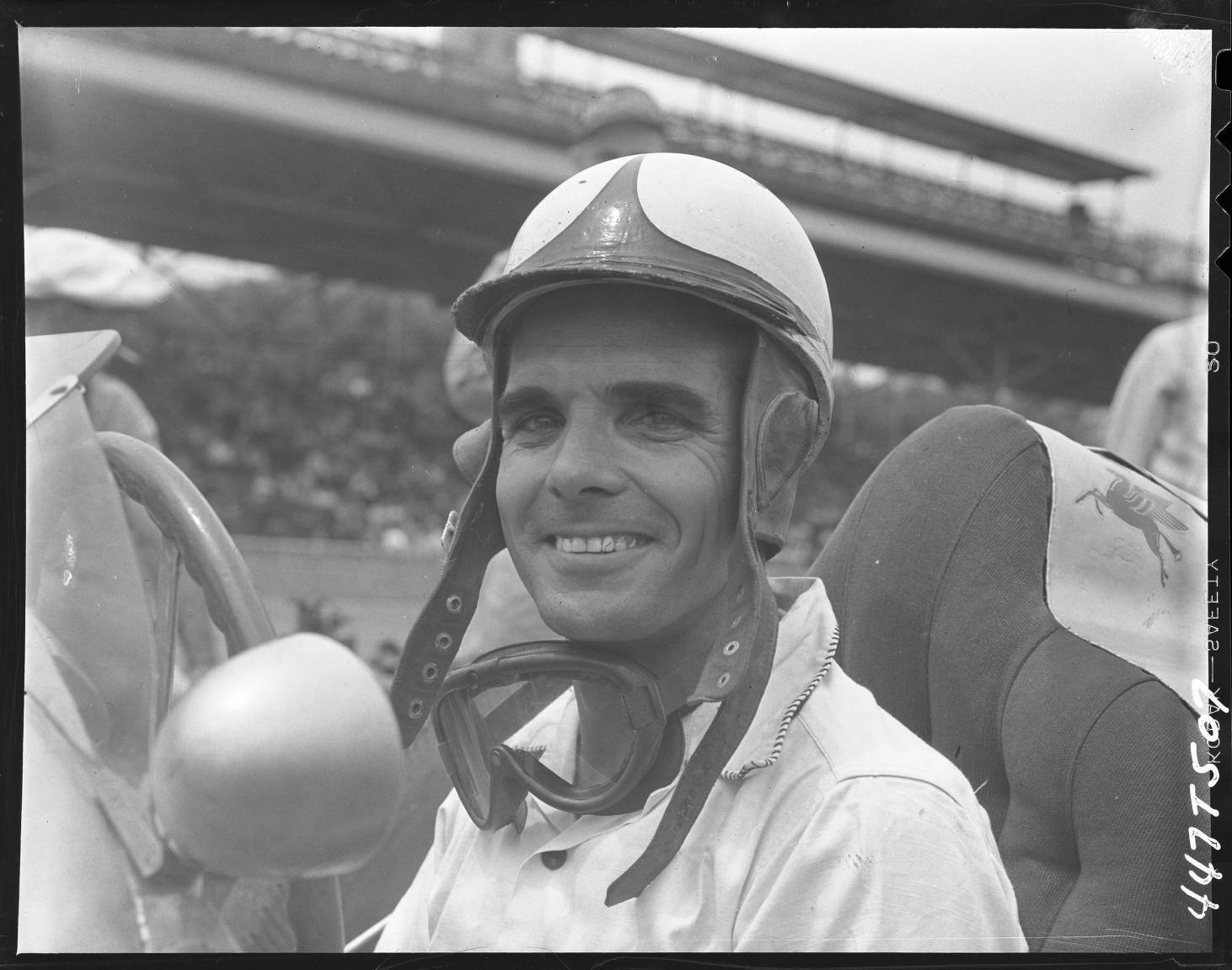 Hal Robson Head Shot 1947 MOTOR RACING OLD PHOTO | eBay Australia