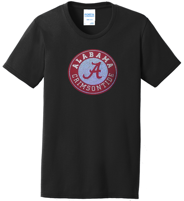 Women's Alabama Crimson Tide Football Ladies Bling TShirt Size S4XL eBay