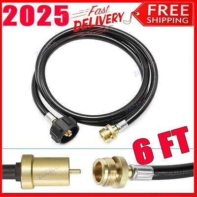 ZECICO 6FT Propane Regulator Hose Replacement Outdoor Indoor for Mr. Heater Big Buddy