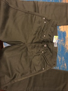 olive selvedge denim