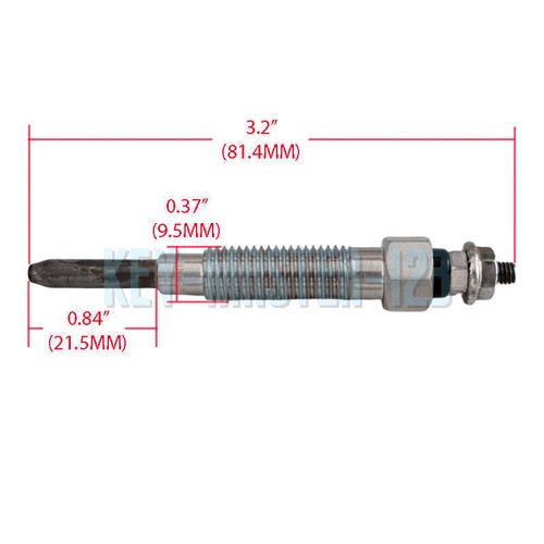 3X Glow Plug for Mahindra Tractor Max 22 Max 24 Max 26 Max 28, XL HST, XL Gear - Picture 6 of 6