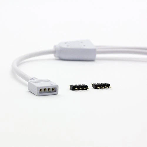 RGB LED Strip Connector Splitter Female Extension Cable 4 Pin Wire 3 Way Adapter - Image 4 of 4