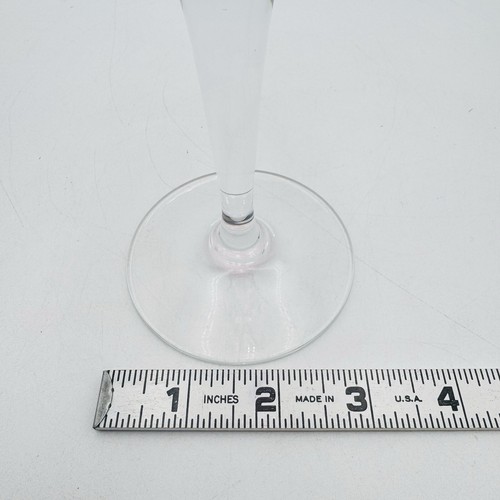 Baccarat Crystal Genova Cut To Clear Cranberry Cordial Shot Glass 8” Tall New - Picture 3 of 13