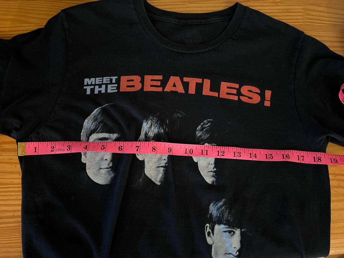 Vintage Meet The Beatles T Shirt 90s Retro Tee Apple Tour 