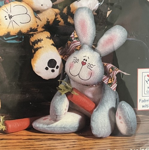 Bunny Easter Rabbit Cross Stitch & Sewing Dimensions Kit Vintage Crafts Lot of 2 - Picture 4 of 12