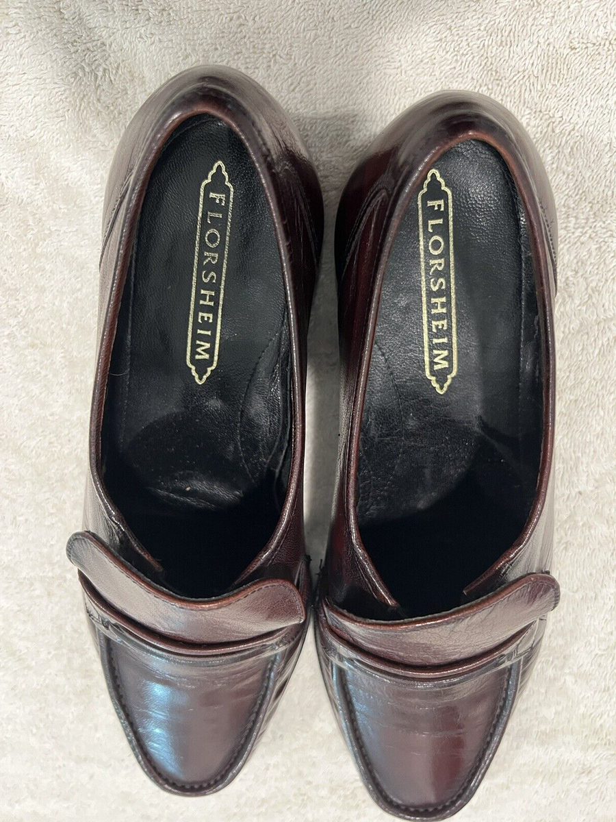Florsheim Mens Brown Leather Loafers Size 9 D # 33455 | eBay