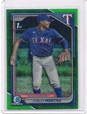 2024 Bowman Chrome Green | Curley Martha  Rangers | 1st Prospect | /99 | BCP-168