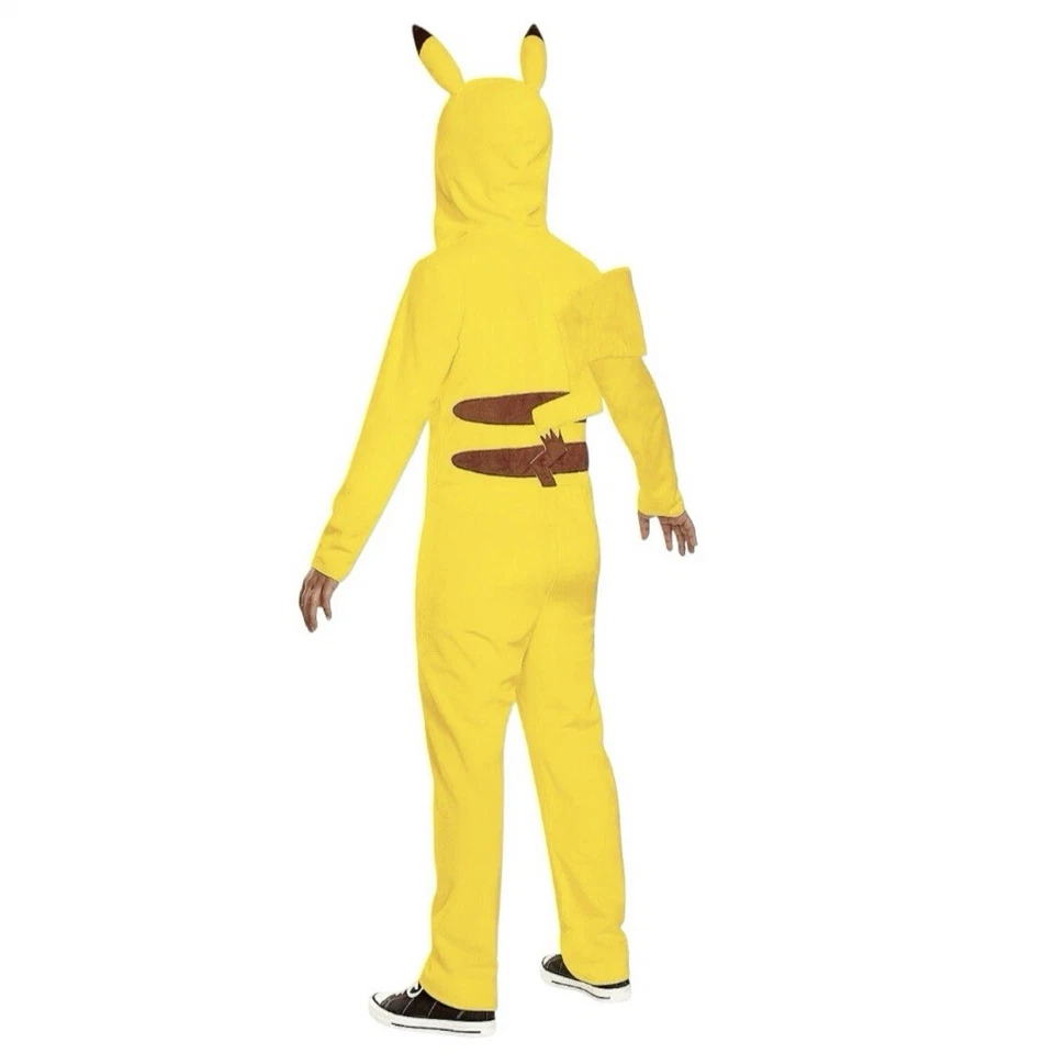 Pokémon Pikachu Niños Amarillo Clásico Disfraz Mono Capucha - Talla 10-12 50 pulgadas de largo Foto 2 de 4