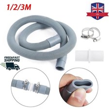 Universal 1/2/3M Washing Machine Dishwasher Drain Waste Hose Extension Pipe Kit