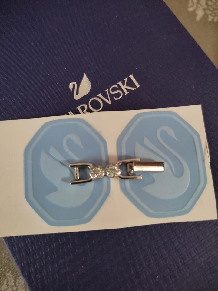 Swarovski Swan Clip Di Allungamento Braccialetti O Collane Modello Tennis - Immagine 2 di 4