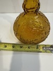 Indiana Glass Tiara Amber Pressed Glass Nine-Piece Goblet Decanter Tray Set  — photo 8