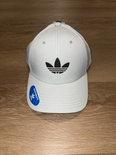 Mens Adidas Originals Beacon Trefoil Snapback Adjustable Cap Hat Stone Grey NWT