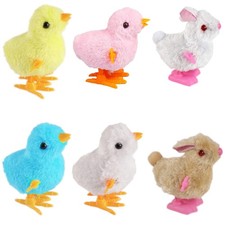 CICITOYWO Bunny and Jumping Chick Wind Up Toys Novelty Medium, Colorful-1