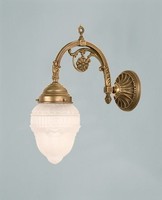 Wandleuchte Wohnzimmer Messing Glas E27 GemüTlich Ornamente Wandlampe Flur
