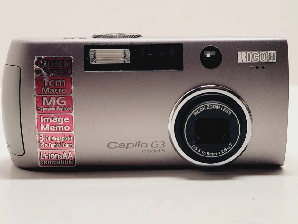 Cámara Ricoh Caplio G3 Mdl 5 excavaciones mar y mar DX3000 G carcasa mar y mar flash YS25 Foto 3 de 4