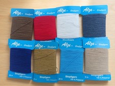 8 x ALZE Stopfgarn 20m  verschiedene Farben Nähen Stopfen