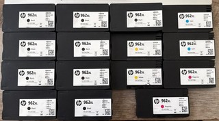 HP 962XL (15) Empty Ink Cartridges Never Refilled BlackXL 9 & M 2 C 2 Y 2 Genu